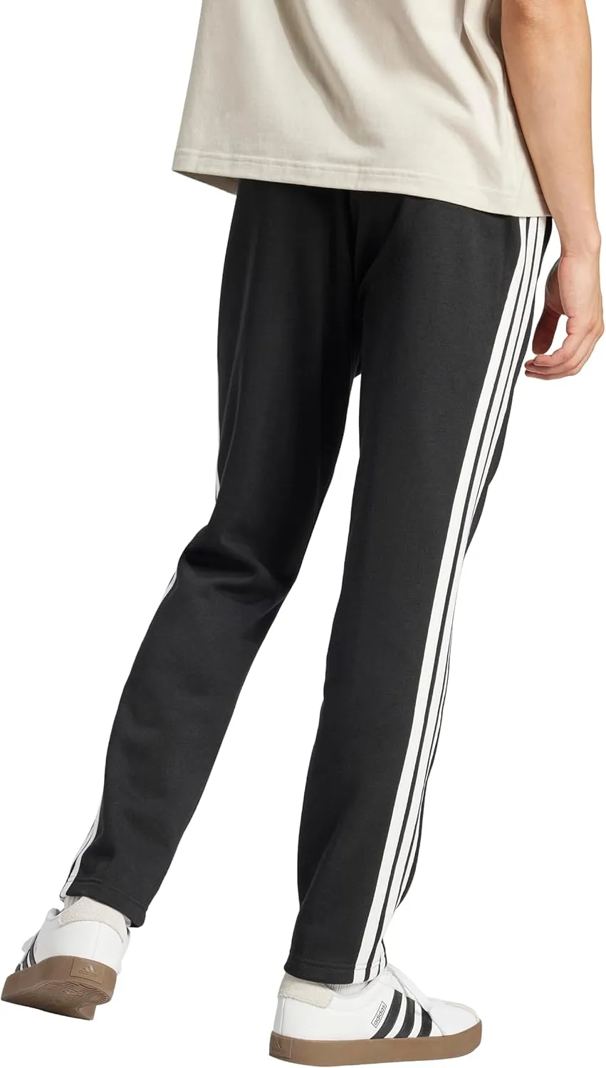 adidas Men's Essentials 3-Stripes Fleece Open Hem Pants
