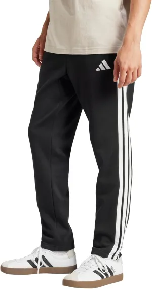adidas Men's Essentials 3-Stripes Fleece Open Hem Pants