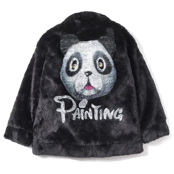 And-Painted Fur Jacket