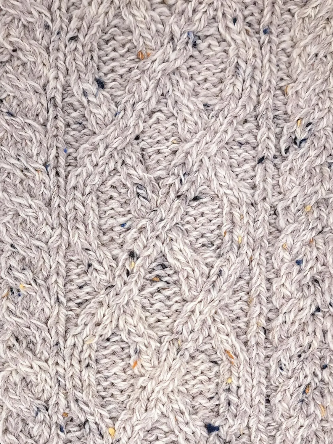 Aran Crafts Men's Irish Cable Knit Half Zip Jacquard Sweater (100% Merino Wool)