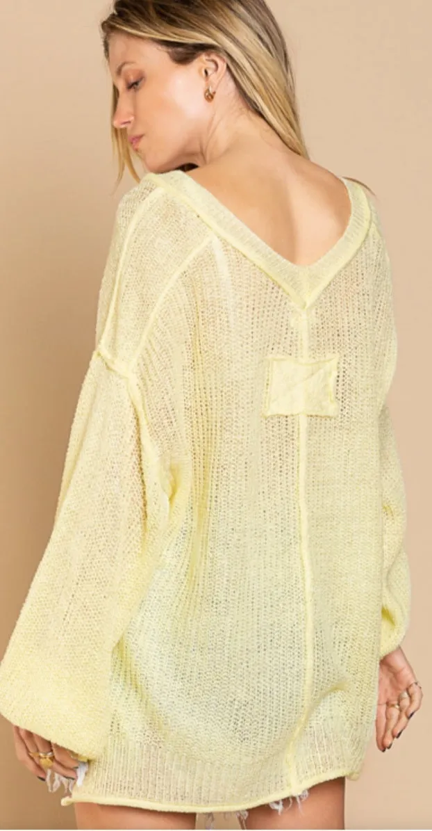 Baby Yellow thin sweater