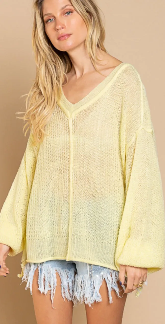 Baby Yellow thin sweater