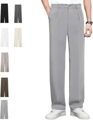 Denimblack Pants for Men, Easemotions Super Stretch Ice Silk Comfort Everyday Pants
