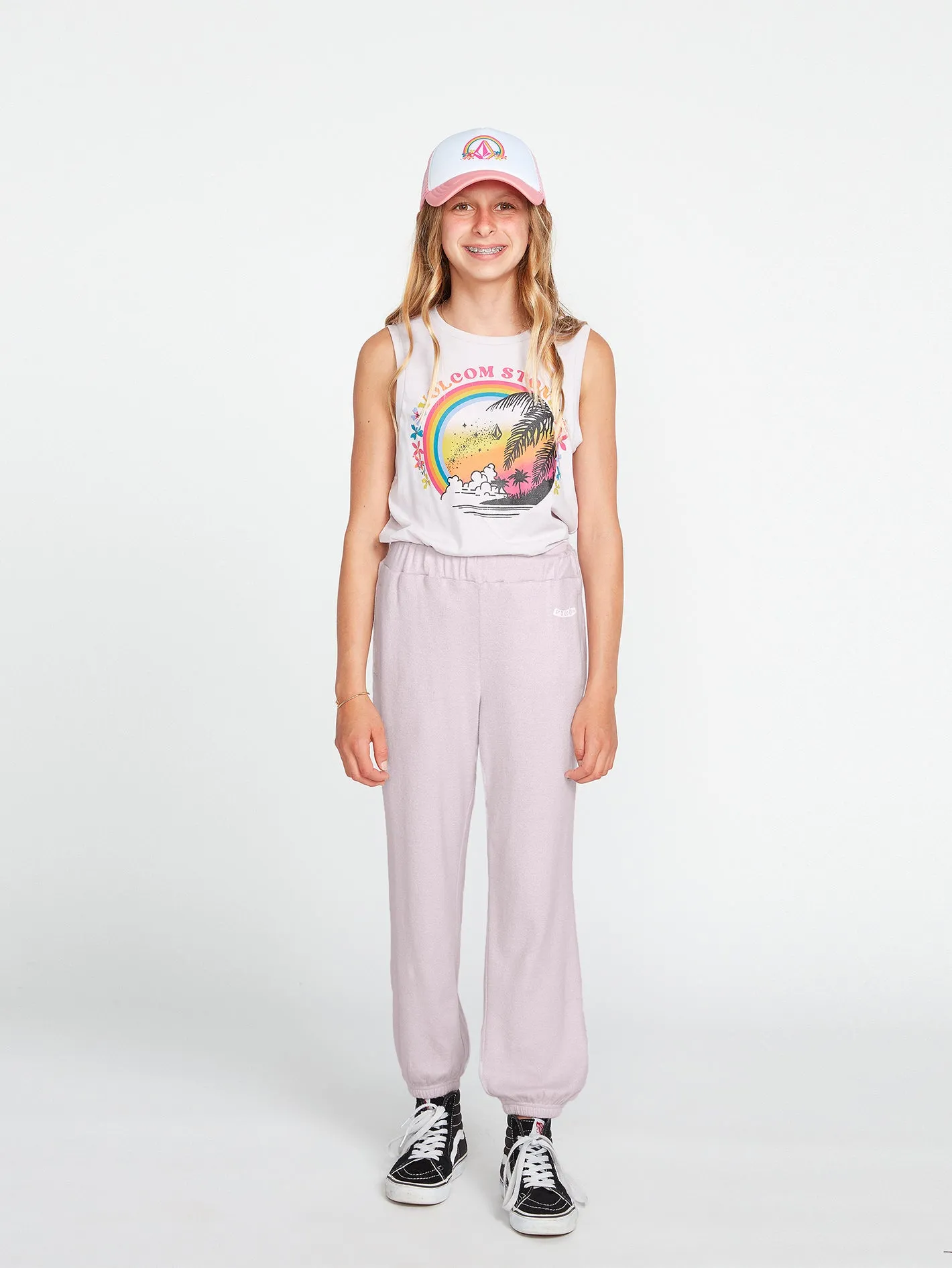 Girls Lived In Lounge Fleece Pants - Lavender