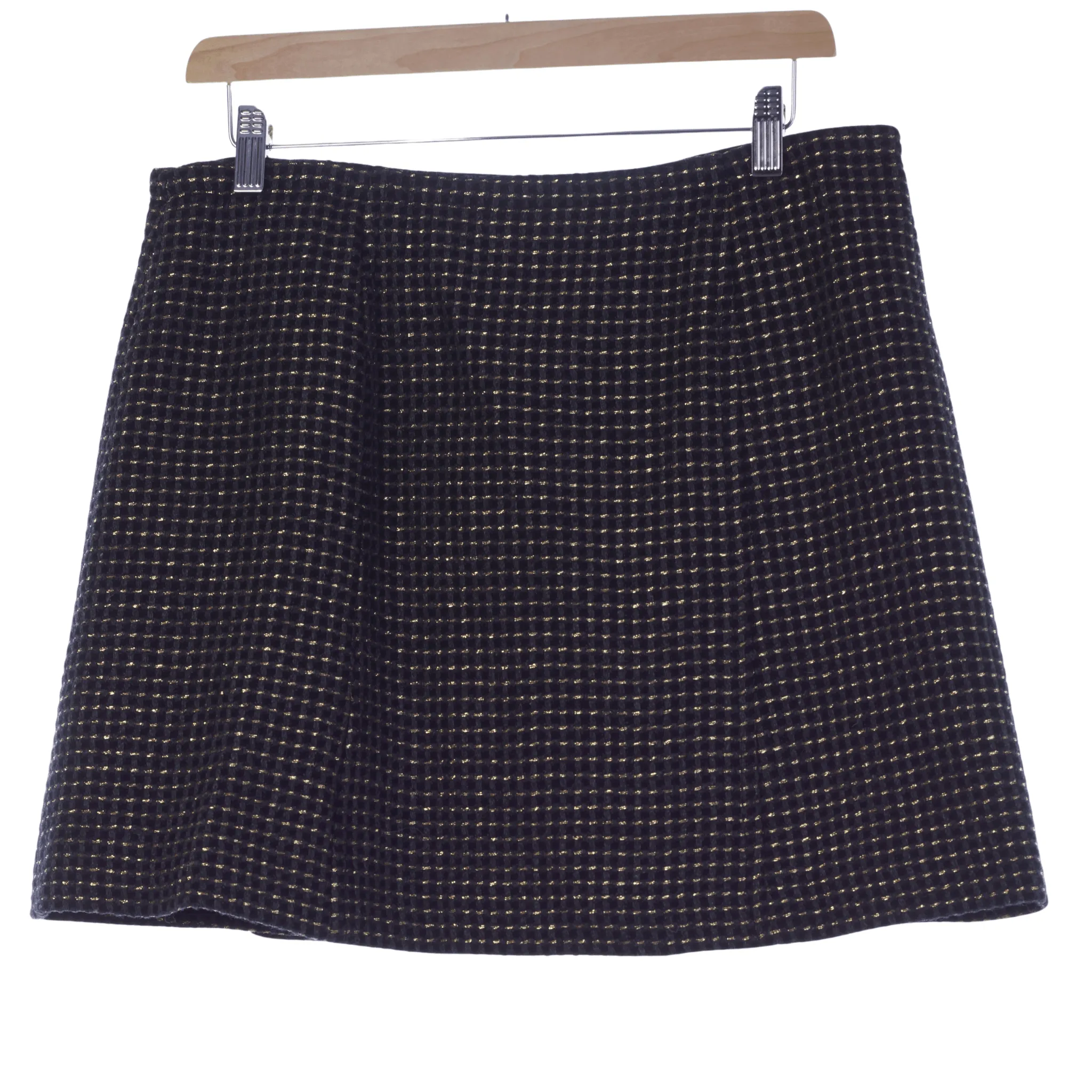 Jesire Wool Mix Skirt Black Grey and Mettalic UK Size 14 BNWT