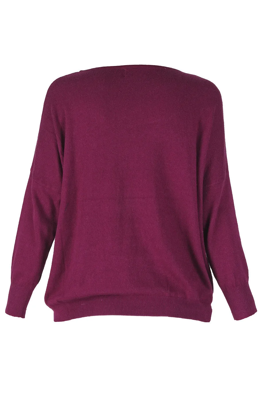 LONDON BLACK SWAN Prune Sweater