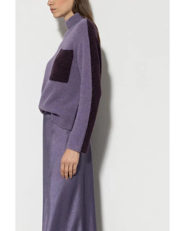 Luisa Cerano Two Tone Alpaca Knit Sweater