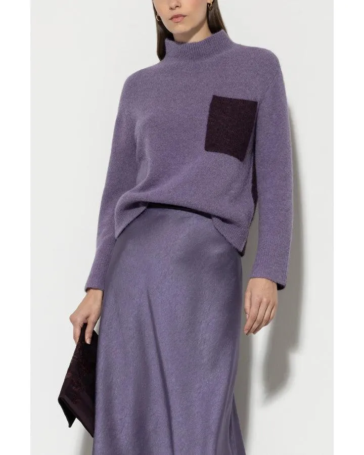 Luisa Cerano Two Tone Alpaca Knit Sweater