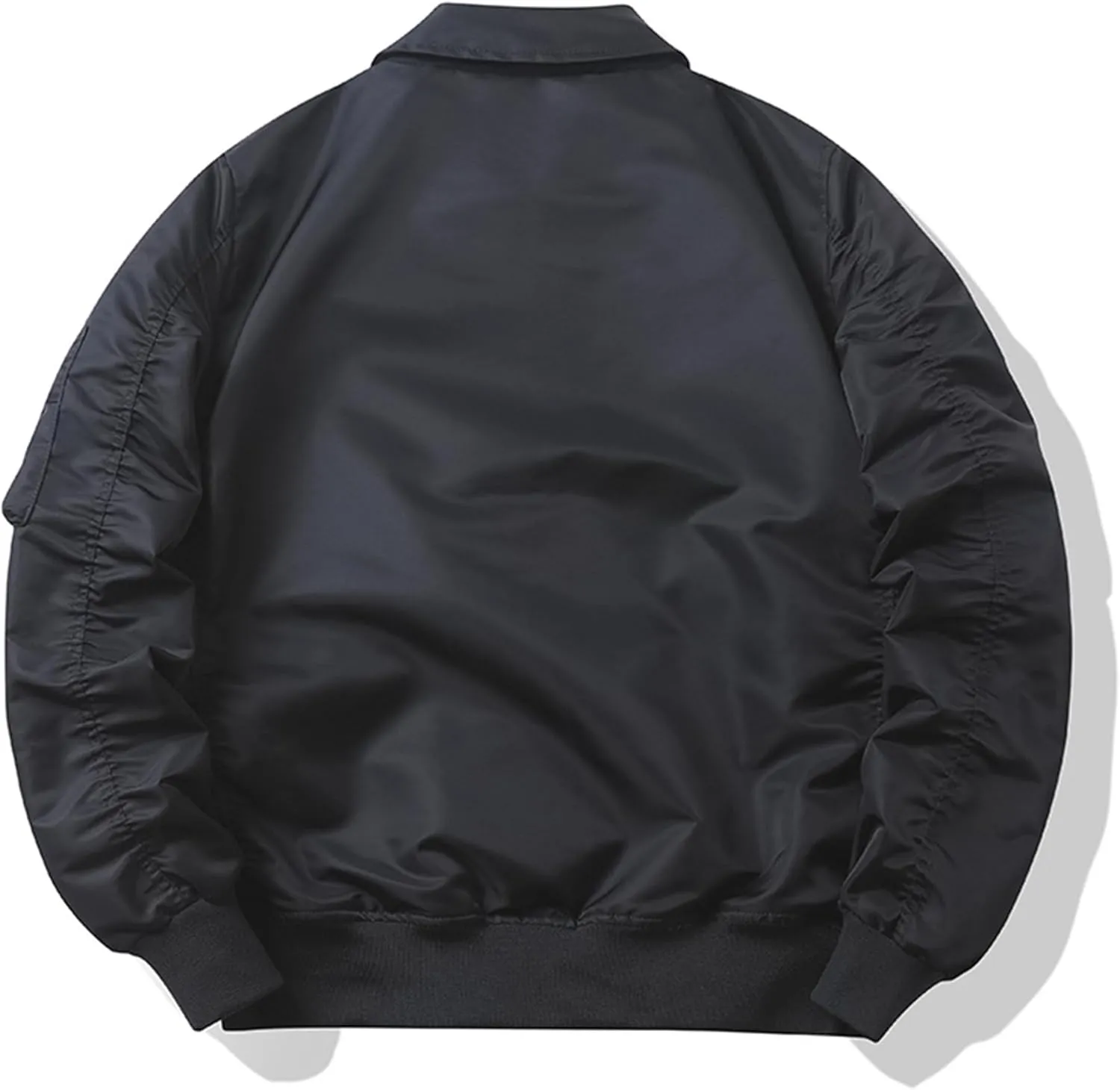 Men'S Windproof Bomber Jacket Full Zip Winter Warm Padded Coats Outwear Casual Military Jacket Multi-Pocket