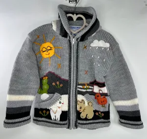 Peruvian Sweater NEW Grey size 4-5
