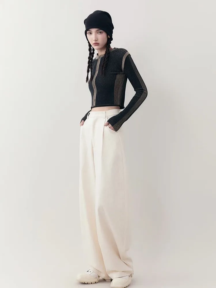 Retro thin Slim knit sweater【s0000006396】