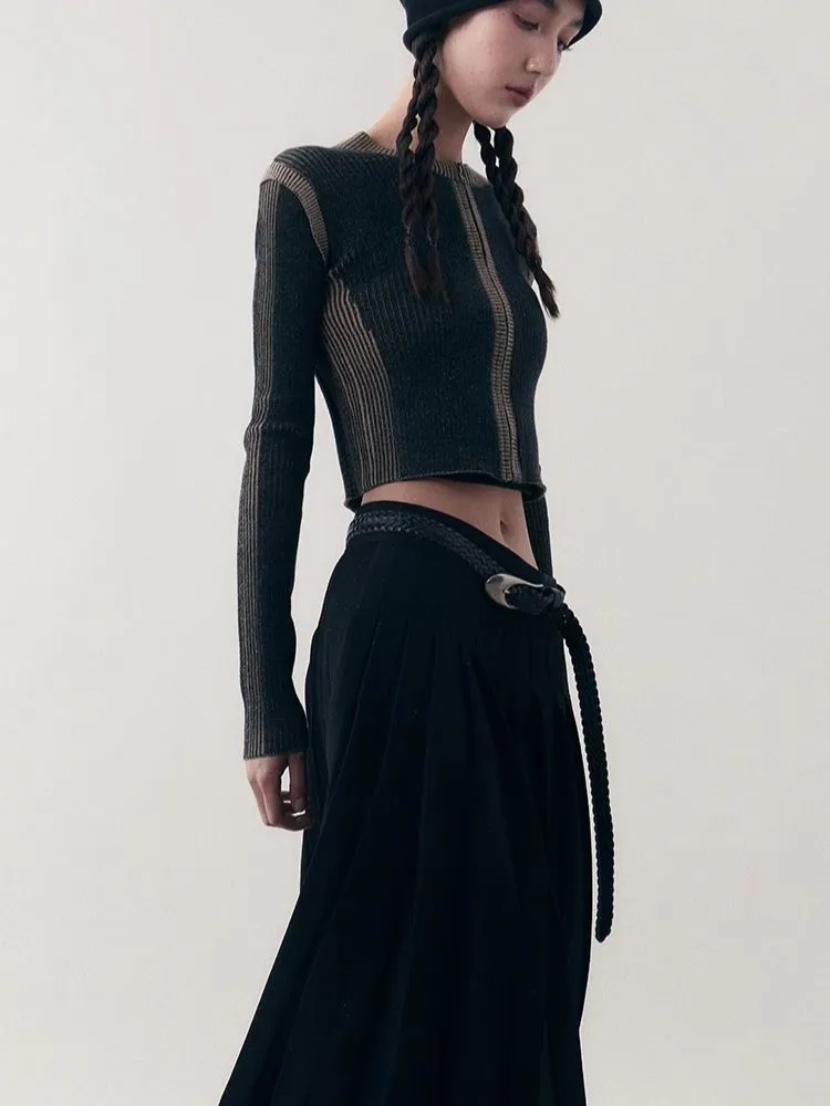 Retro thin Slim knit sweater【s0000006396】