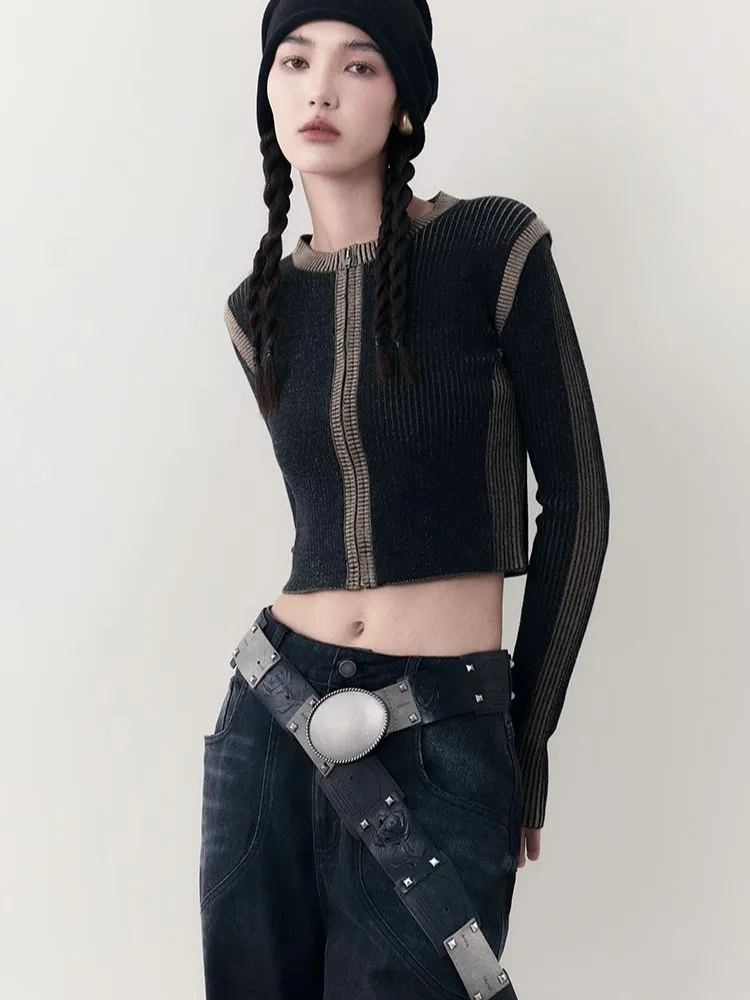 Retro thin Slim knit sweater【s0000006396】