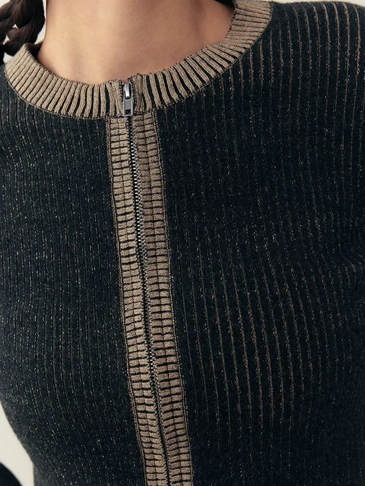 Retro thin Slim knit sweater【s0000006396】
