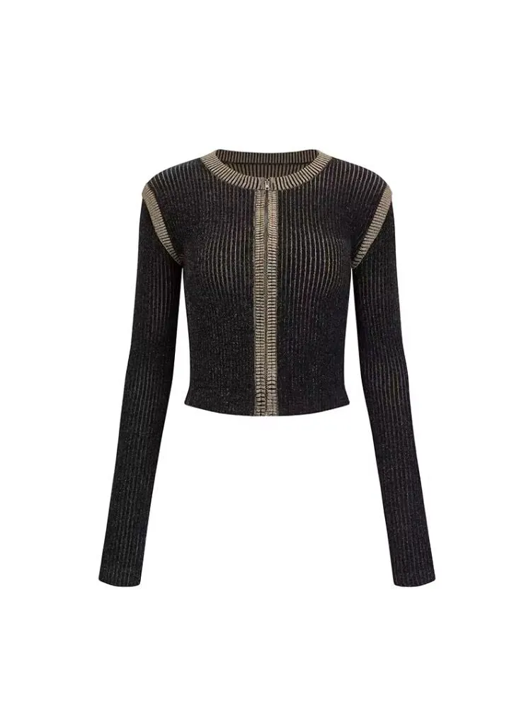 Retro thin Slim knit sweater【s0000006396】