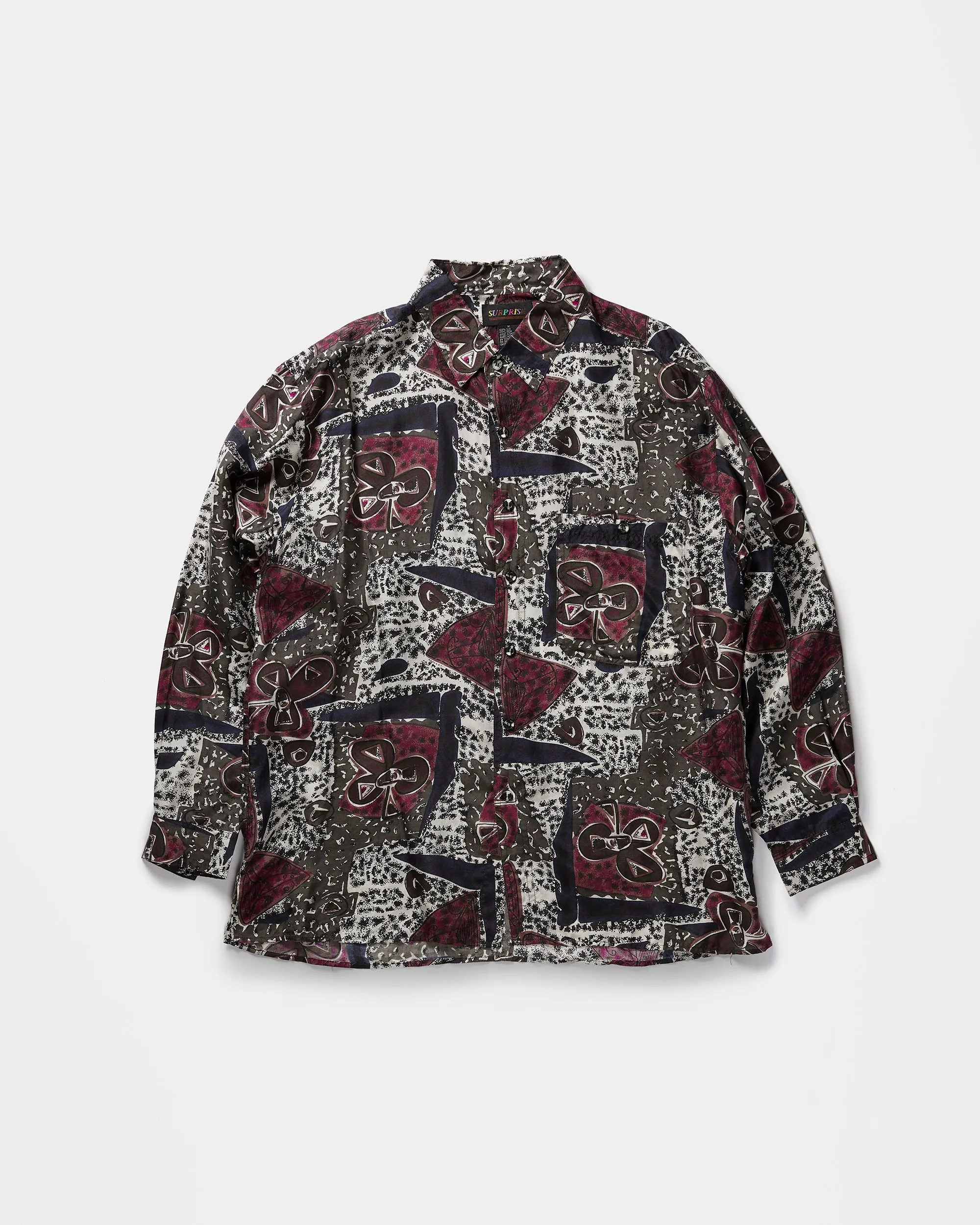 Silk Shirts Long Sleeve Patterned / F