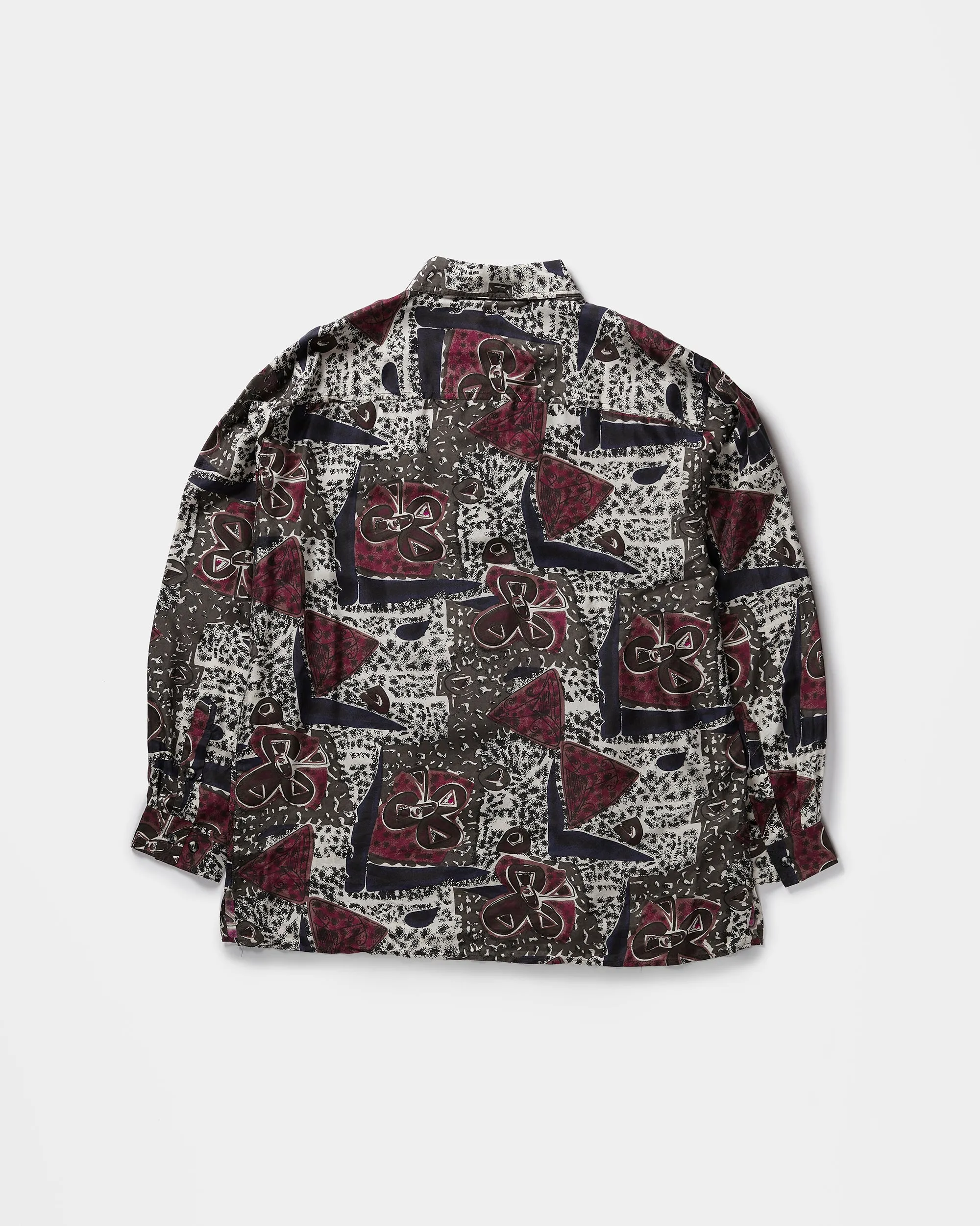 Silk Shirts Long Sleeve Patterned / F