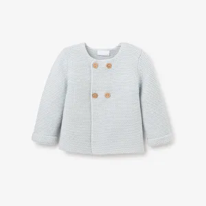 Sofia & Finn Pale Blue Knit Baby Cardigan