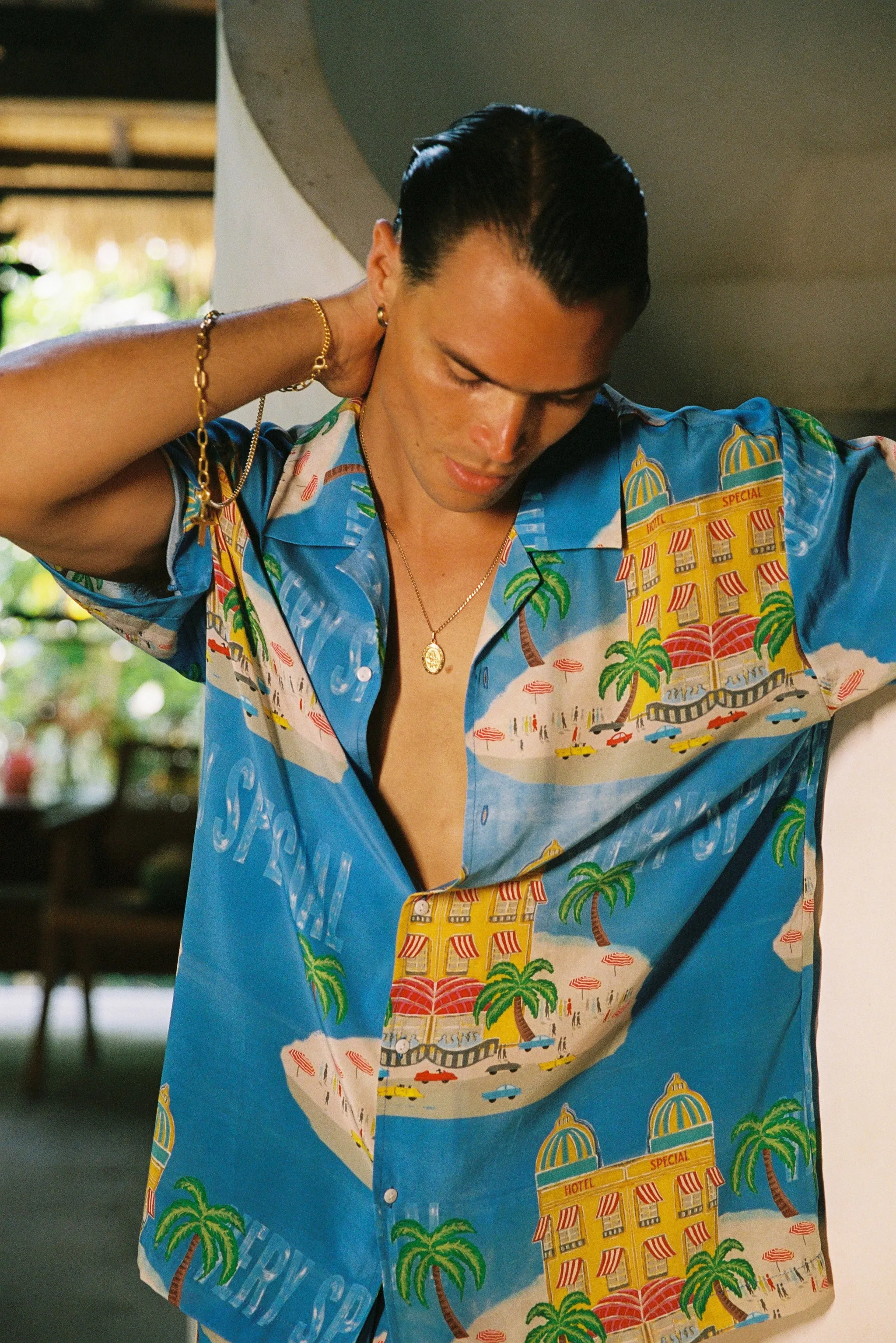 SOMETHING VERY SPECIAL - Hotel Special Resort Shirt - Sky Blue