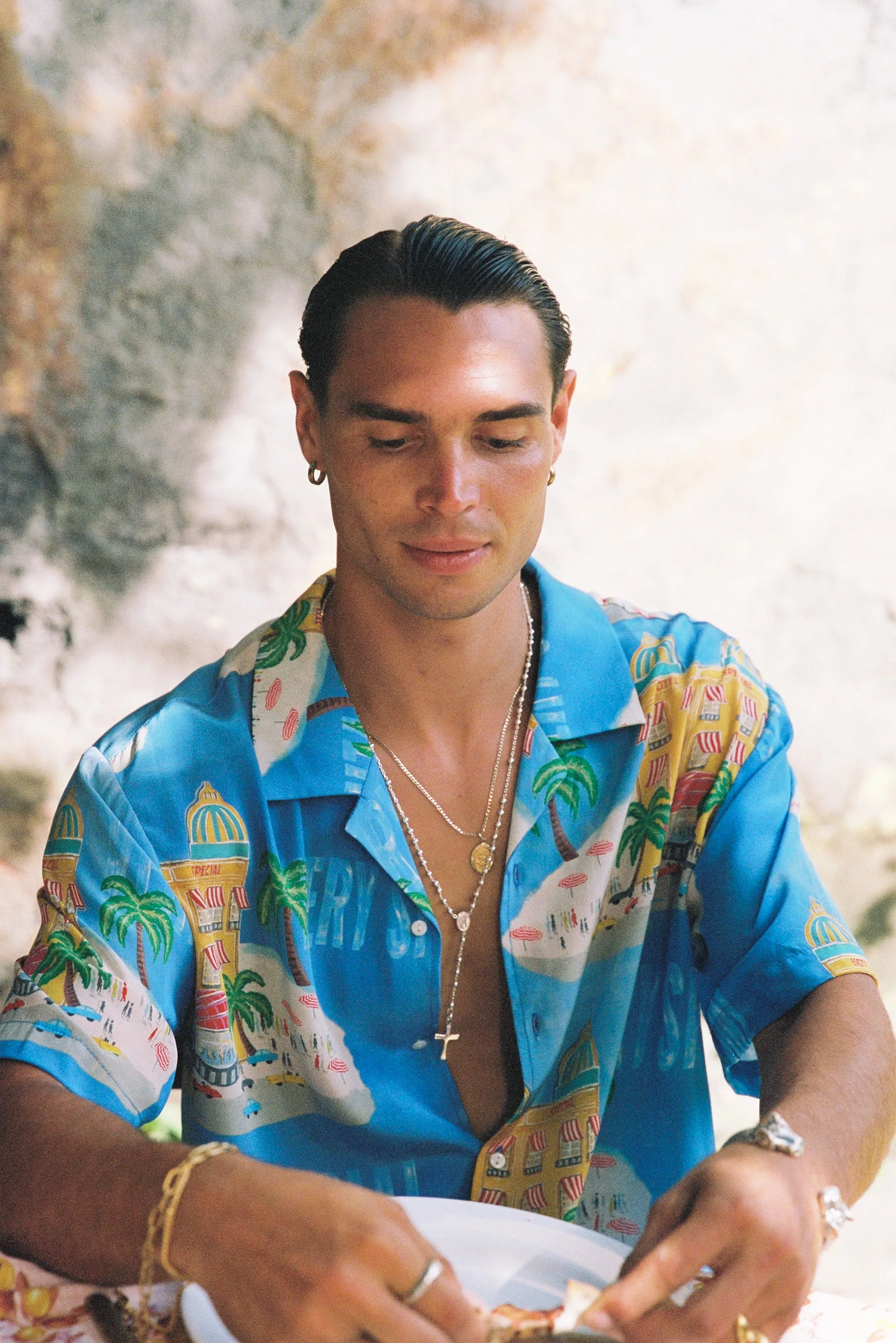 SOMETHING VERY SPECIAL - Hotel Special Resort Shirt - Sky Blue