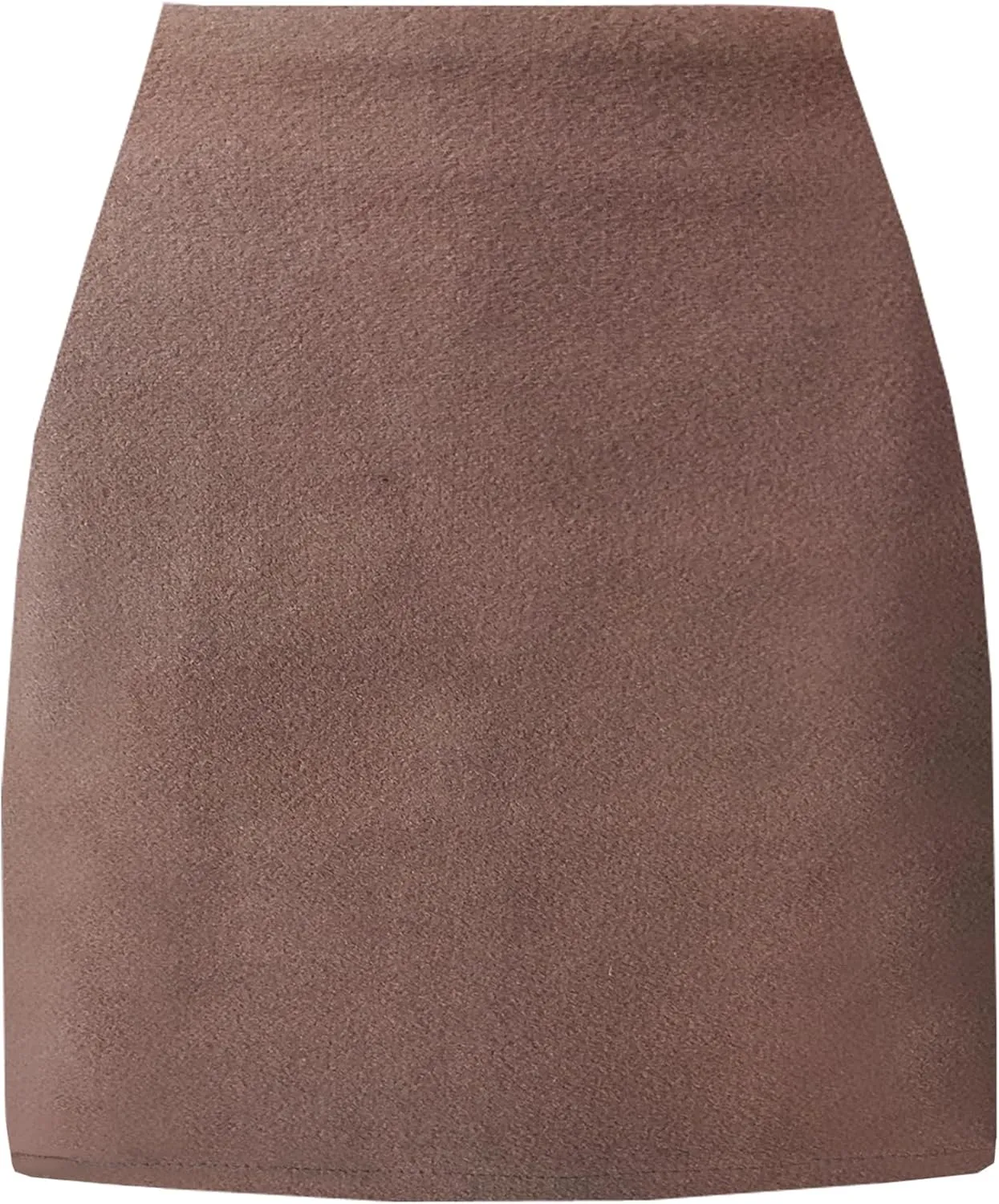 TONCHENGSD Women's High Waist Mini Skirt Wool Bodycon Pencil Mini Skirts