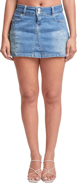 YMI Jeans Womens Denim Micro Skirt
